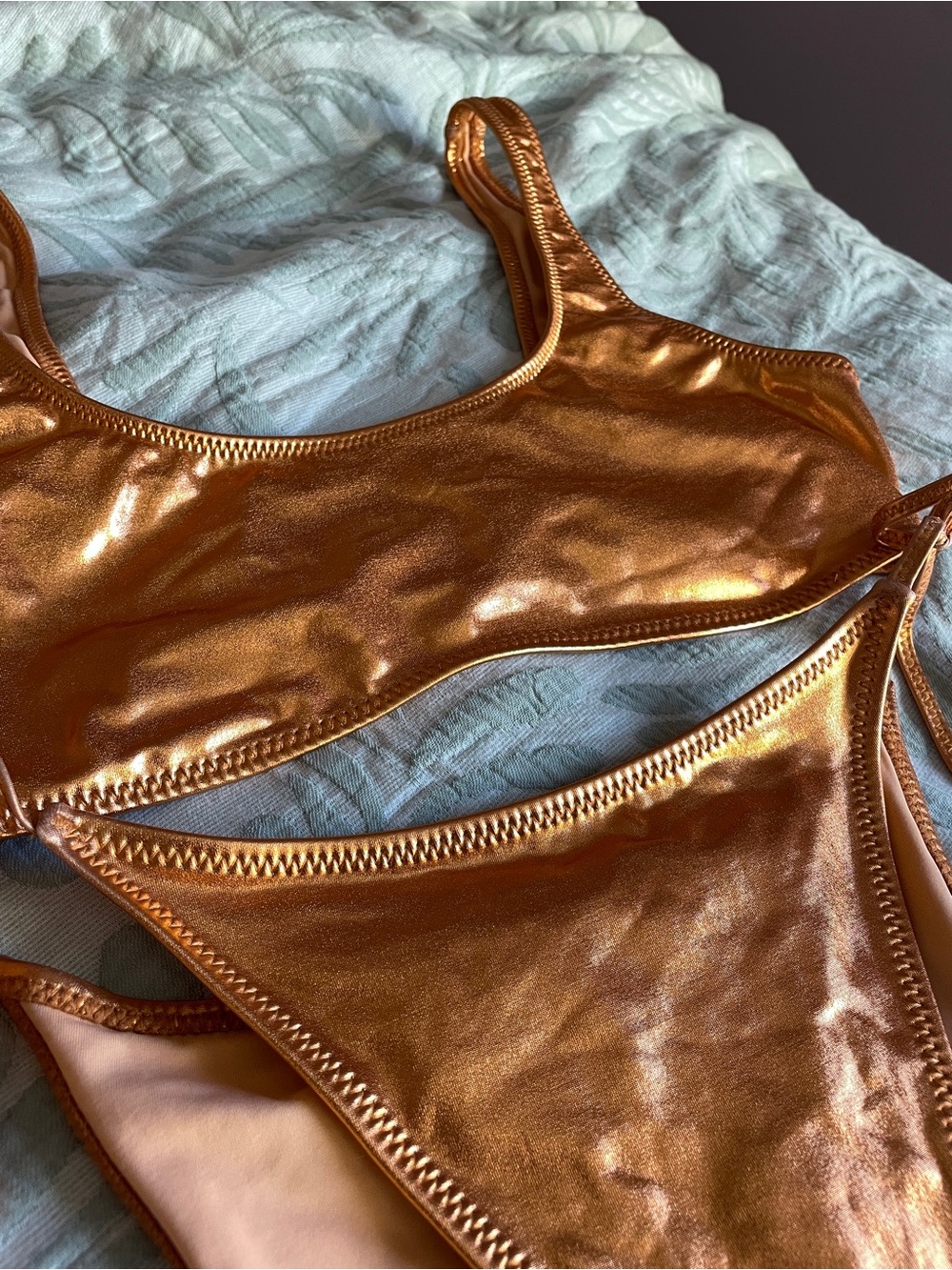 Metallic Bikini Set - Picture 2 of 4